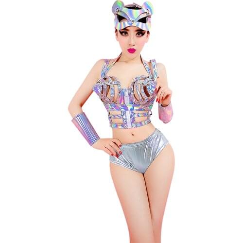 New Sexy DJ DS Nightclub Bar Singer Gogo jazz Dance Costumes Hiphop Jazz Stage Dance Costume Performance Dance Wear