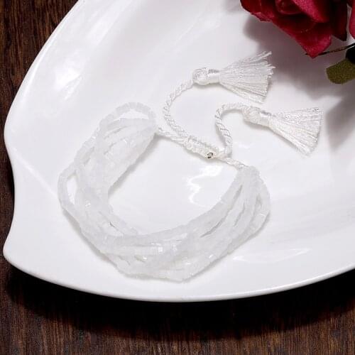 Minority original fashion hipster rice beads woven multi-layer tassel national style handmade bracelets for men and women