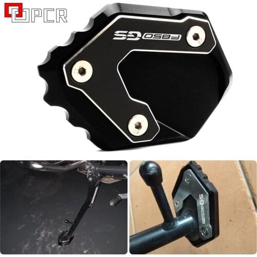 CNC Motorcycle Kickstand Foot Plate Side Stand Extension Pad Enlarge Extension For BMW F750GS F850GS F 750 850 GS 2018 2019