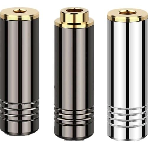 Jack Audio 2.5mm 3.5mm 4.4mm Female Plug Copper Gold Plated Earphone DIY Stereo Socket 4/5 Pole Balance Plug Connector Adapter