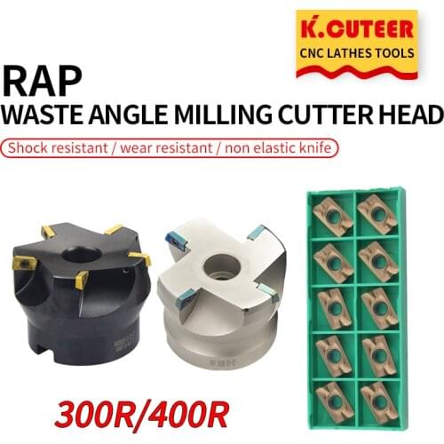 RAP 300R/400R 63-22-4T 63-22-5T 100-32-6T 75 Degree Positive Head 25.4 50mm For APMT1135/APMT1604 CNC Milling Cutter face mill