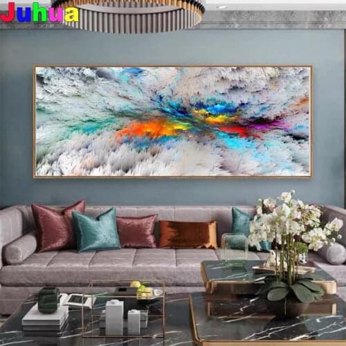 Modern Abstract Cloud Landscape 5D DIY Diamond Embroidery diamond Stitch mosaic Kit Full Diamond Painting home decor