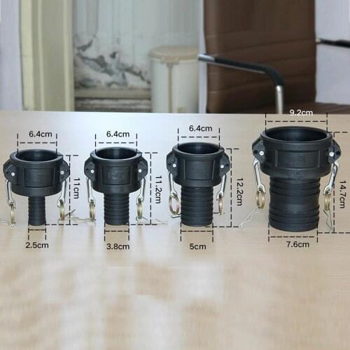 Heavy Duty Poly Camlock Coupling Fire Pump Hose Fitting hose tail adapter Valve