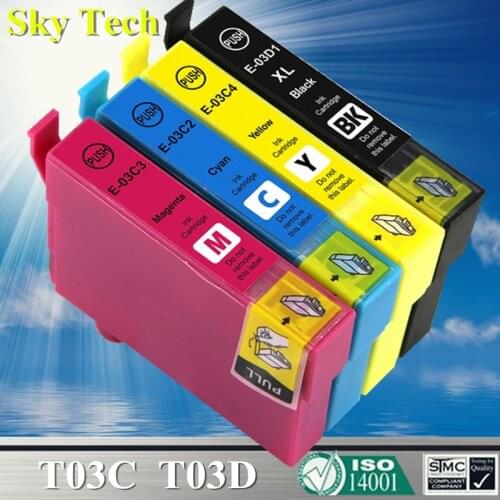 T03C T03D 03D1 Quality Compatible Ink cartridges For Epson WorkForce WF-2861