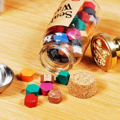 Bottle packing vintage sealing wax pill stamp wax paint wax sealing Wax seal ancient 40pcs