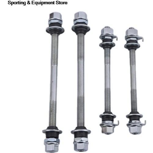 150/180mm Bicycle Wheel Hub Axle Front Rear Steel Solid Spindle Shaft Vintage Front/rear Axle Lever Bike Repair Tool Accessories