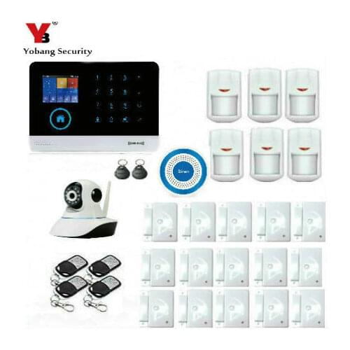 Yobang Security Wireless wifi GSM GPRS RFID Home Security Alarm System Smart Home Automation System Pet Friendly Immune Detector