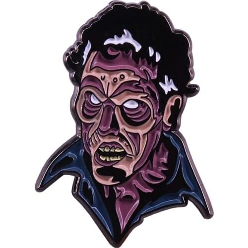 Evil Dead Army of Darkness inspired hero ash lapel pin horror movie fans gift