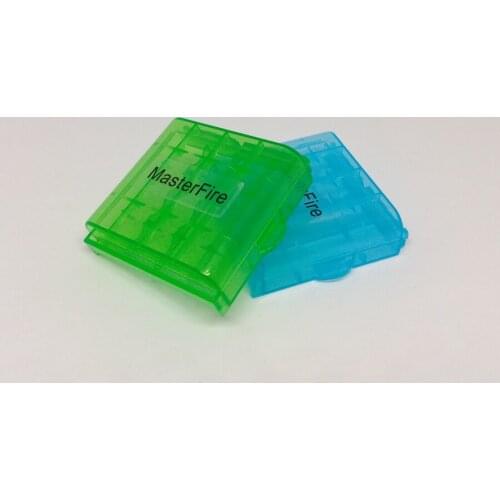15pcs/lot Mini Portable Plastic Battery Case Holder Storage Box For AAA AA Rechargeable Batteries Full Cover Top Quality