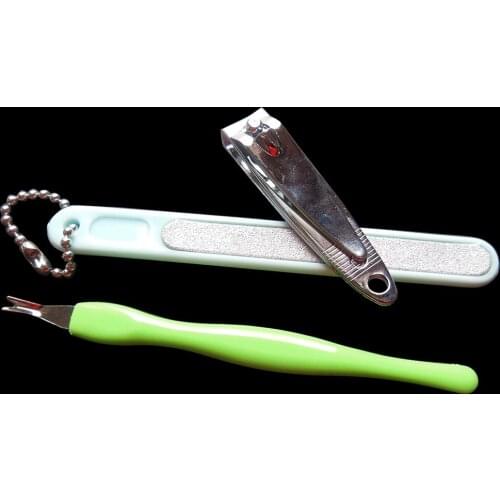 3 pcs/set manicure tool nail beauty file nail file dead skin fork Nail clipper