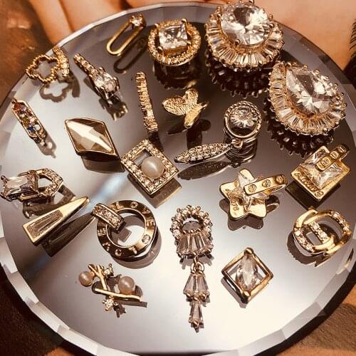 5 pcs New nail diamond jewelry water diamond luxury drill pearl nail decoration branch water drop five-star spider 640