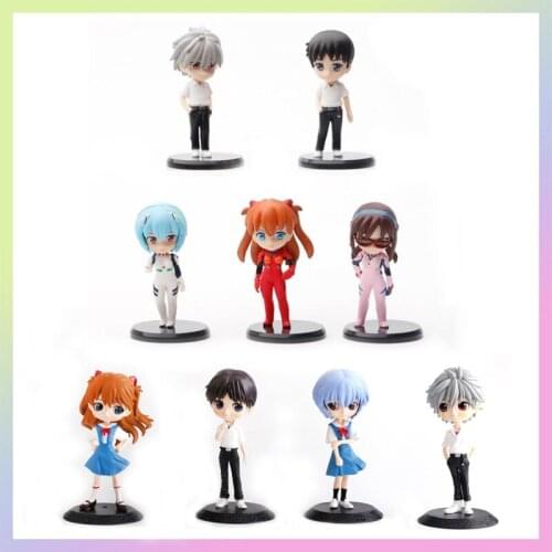 Anime Neon Genesis Evangelion Asuka Cartoon Kawaii Manga Statue Figurines PVC Action Figure Collectible Model Toys Doll Gift