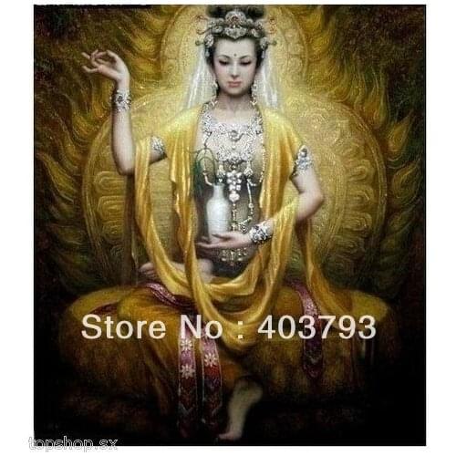 Large Modern Abstract Art Oil Painting Wall Decor canvas bodhisattva free shipping