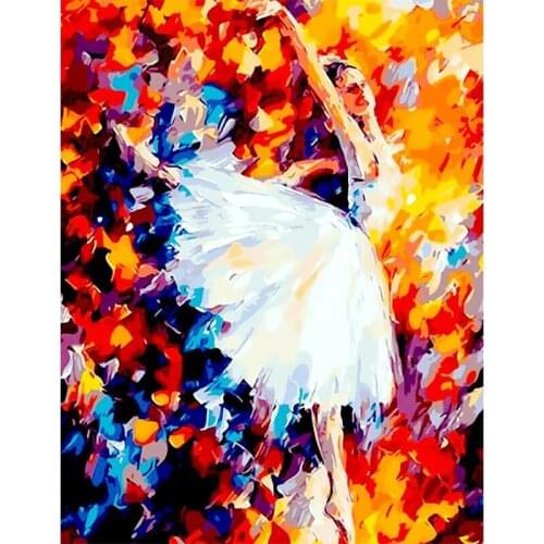Rhinestone Diamond Embroidery Dancing Women Diy 5d Diamonds Painting Cross Stitch Ballerina Girl Mosaic Embroidery Pattern TY249