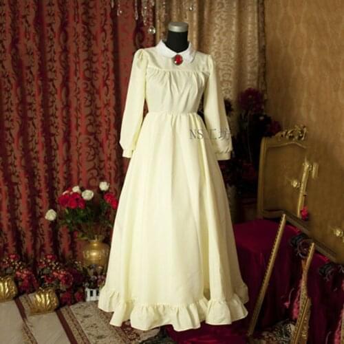 Anime Howls Moving Castle Sofi Cosplay Costume Uniforms Vintage Dress Full Set Prindess Dress Halloween Costumes Costomized
