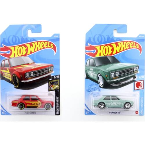 2021 Original Hot Wheels Mini Alloy Coupe 71 DATSUN 510 1/64 Metal Diecast Model Car Kids Toys Gift