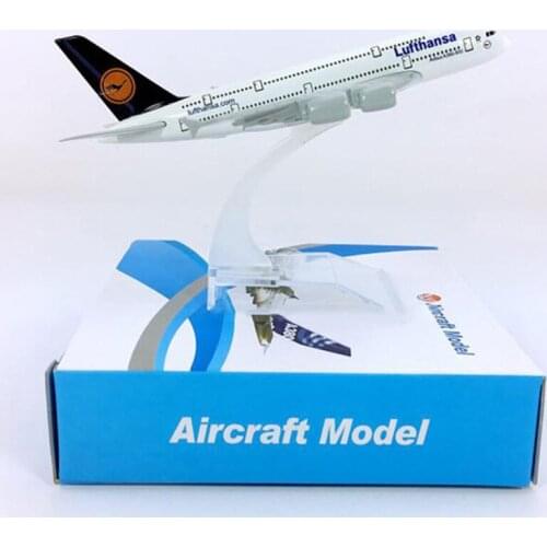 14CM 1:400 Airbus A380-800 model Lufthansa airplane with base alloy aircraft plane collectible display toy model collection