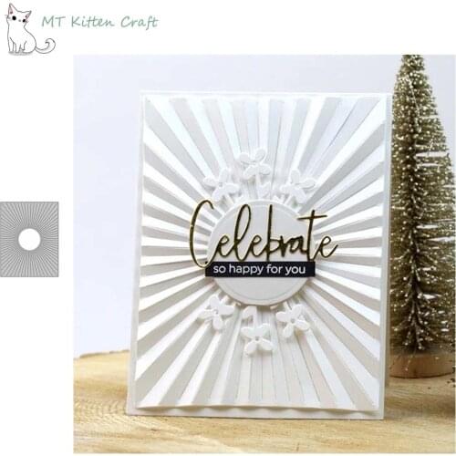 MT Craft Shine Stripes Frame Metal Cutting Dies Stencils Scrapbook Photo Album Decorative Embossing Paper Card Crafts Die Cut