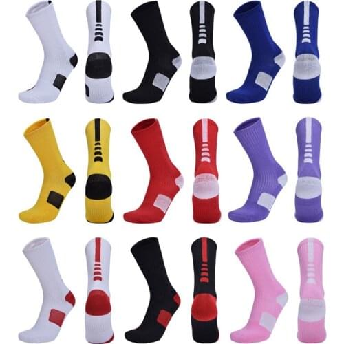 2021 New Men Women Cycling Sock Breathable Outdoor Basketball Socks Protect Feet Wicking Bike Running Football Sport Socks