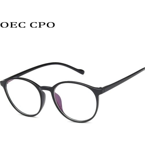 New Fashion Women Glasses Frame Men Black Eyeglasses Frame Vintage Round Clear Lens Glasses Optical Spectacle Frame 8 Colour