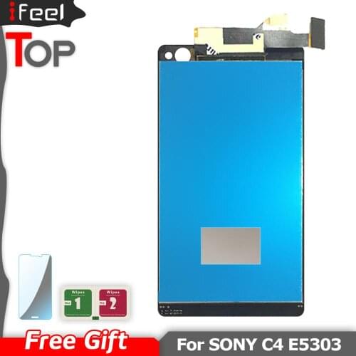 New 100% Tested LCD Display Touch Screen Digitizer Replacement For Sony Xperia C4 E5303 E5306 E5333 E5353 Repair Assembly