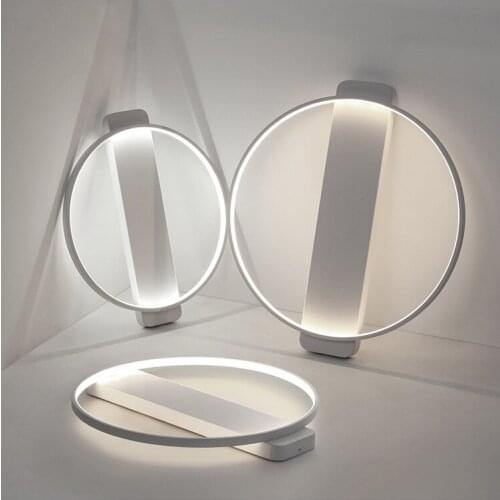 Simple Creative Circular Ceiling light Lamp White Branch Acrylic novelty lighting With LED bulbs Bedroom Restaurant Lighting