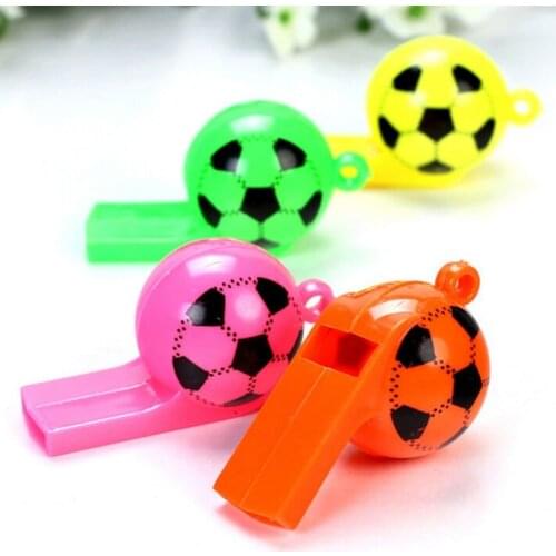 M76C Sports Whistle Outdoor Play Crisp Loud Plastic Colorful Football Game Whistle Cheering Accessories for Competitive Game
