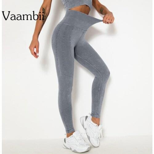 Wash Style Sports Trousers Seamless Track Pants High Waist Running Leggings Yoga Clothing For Fitness Secrets Jogging Women