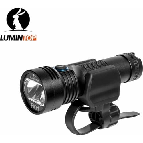 Lumintop B01 CREE XPL LED Bike Light Micro USB Rechargeable Flashlight 21700/18650 Bicycle Lamp Anti-glare Max Output 850Lumens