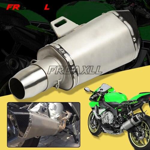 36-51MM Universal Modified Exhaust Pipe Muffler Scooter For Yamaha YZF R1 R3 R6 R125 MT 25 03 YZF600R YBR125 FZ6 XJ6 fz 6 R 1 3