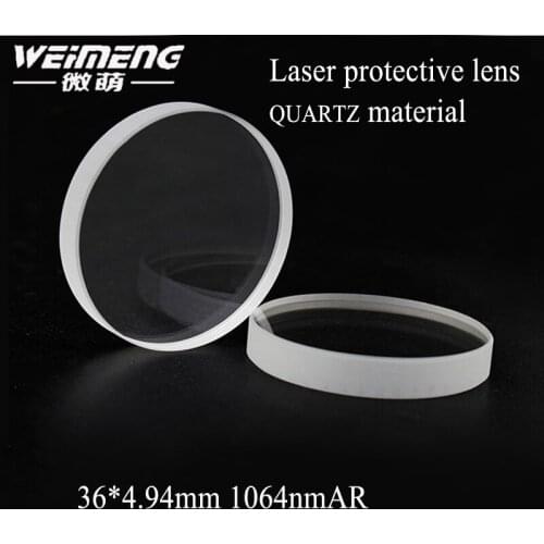 Weimeng Real 2019 Top Fashion 36*4.94mm 1064 AR Coating JGS1 Material Laser Protect Lens Film Optical For Cut Machine Low Price