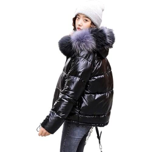 Womens winter jacket thick coat long solid jacket oversized hooded with fur collar slim warm outwear casual parka mujer