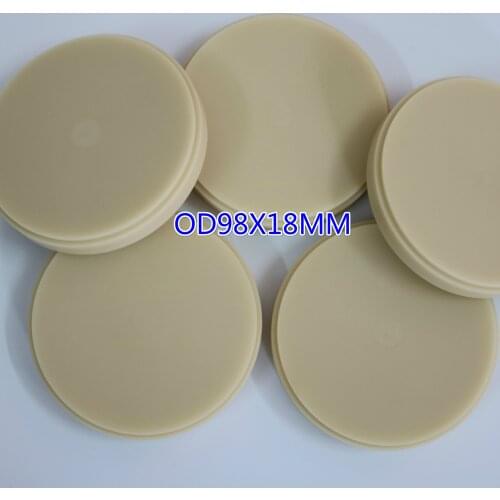 10Pieces Dental PMMA Blocks Disk Lab Material PMMA Temporary Crown Blank Discs Consumables A1 A2 A3 Transparent Acrylic Block