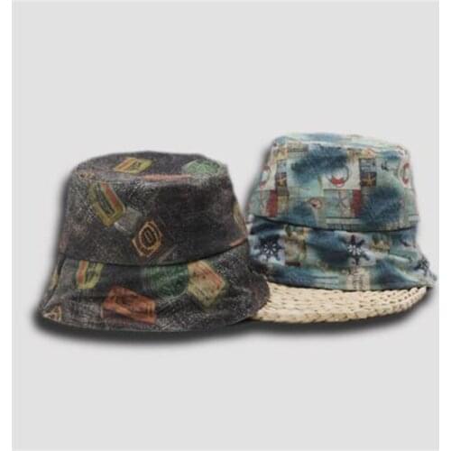 2020 Canvas Cloche Hat Men Designer Summer Tye Dye Bucket Hat Ladies Short Brim Stylish Sun Hat Packable Womens Hats Fashionable