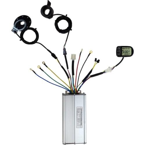 36V/48V 1500W 35A Electric Bicycle Sine Wave Controller KT LCD5 Display&Thumb Throttle and Sensor SM Accessories