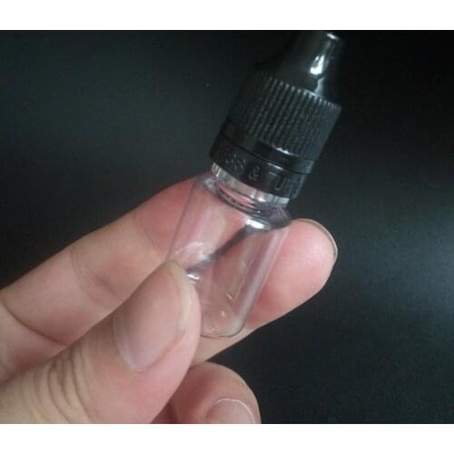 5000pcs Empty 5ml Clear PET Plastic Dropper oil Bottle with Childproof Tamper Evident Caps PET e Liquid eye Bottles for ecig