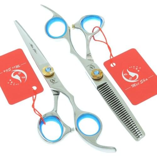 6.0 Inch Stainless Steel Pet Cutting Scissors Dogs Thinning Shears Animal Grooming Scissors Puppy Hair Clippers Tools A0089A
