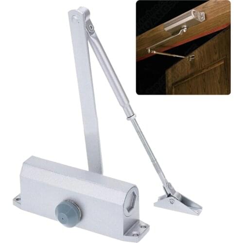 Automatic Heavy Duty Fire Door Closer Adjustable Closing and Locking Speed Aluminium Alloy Durable Hardware Bear 60-80Kg 1100mm