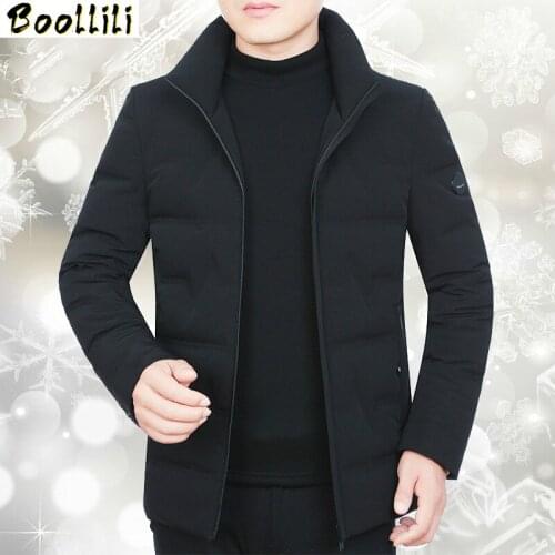Boollili Winter Coat Men Korean White Duck Down Jacket Fashion Slim Puffer Jacket Men Warm Parka Casaco