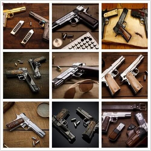 Cabot Gun BB Airsoft Weapon Military Poster Square/Round Diamond Embroidery DIY 5D Full Diamond Painting Kit Gift