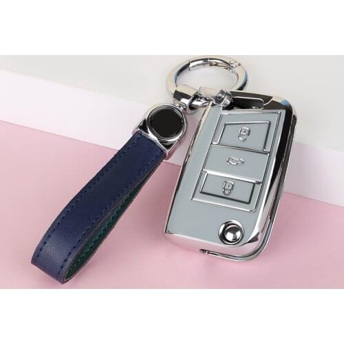 TPU Car Key Cover Remote for Volkswagen VW Golf 7 Mk7 Seat Ibiza Leon FR 2 Altea Aztec for Skoda Octavia Protection Covers