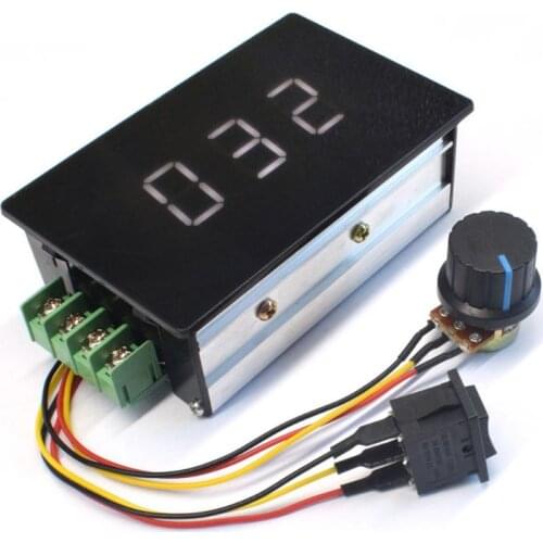 Digital Display 0-100% Adjustable DC 6-60V Motor Speed Controller Module Convert