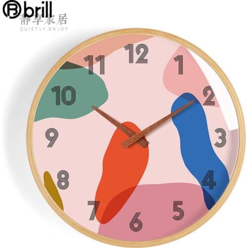 Wood Creative Silent Living Room Kitchen Large European Wall Clock Watches Creative Wall Watches Home Decor Reloj Digital Pared