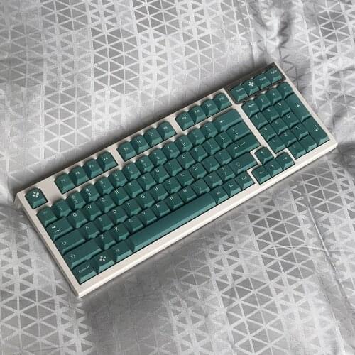 Sample Green Dandy Keycaps For Cherry Mx Gateron Kailh Box TTC Switch Mechanical Keyboard 60 87 104 Cherry Profile PBT Key Cap
