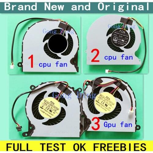 New laptop CPU gpu cooling fan Cooler Notebook Fit for Clevo P650SA P670SE P670SG P650RE P650RE3-G Hasee Mars Laptops Fans