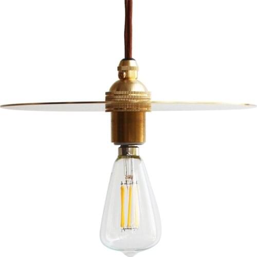 Loft Decor Modern LED Pendant Lamp Industrial Wind Brass Hanging Light Fixtures Dining Room Home Lighting Antique Luminaire