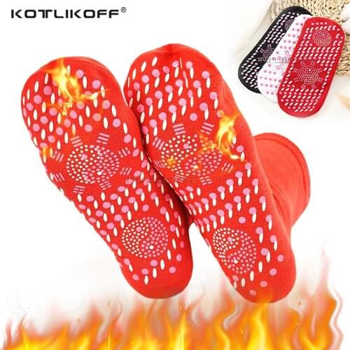 Self-Heating Magnetic Socks Pads Self Heated Tourmaline Socks Magnetic Therapy Comfortable Winter Warm Massage Pression Socks