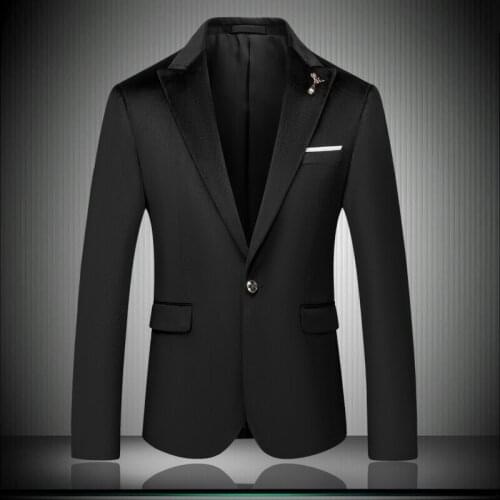 Wedding 5XL Oversized 4XL 2020 Mens Formal Slim Fit Stylish One Button Suit Long Sleeve Notched Blazer Coat Jacket Top 9028