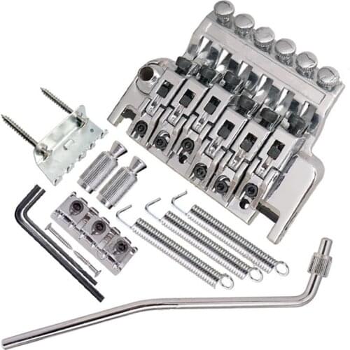 A set of Tremolo Bridge Double Locking Systyem Pulled guitar strings Bridge Electric guitar Bridge guitar accessories part