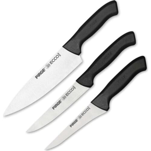 Pirge - Ecco Chef Father Knife Set 3 pcs - Professional Household Knives, Kitchen Knives and Chef Knives- 35175